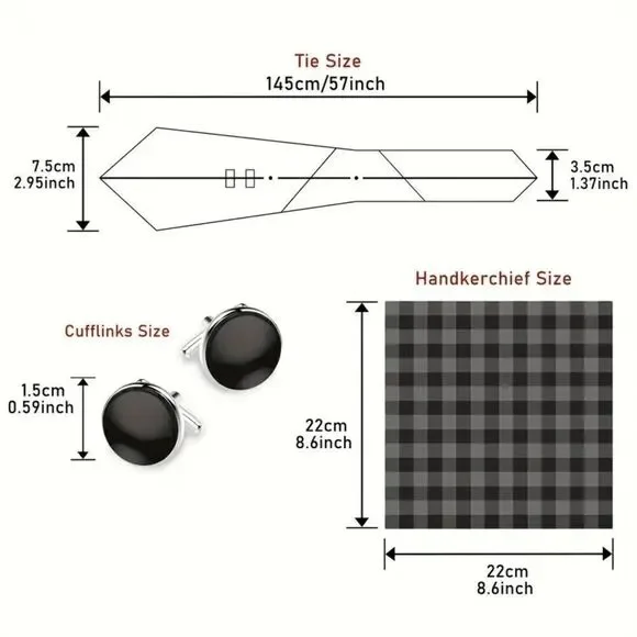 Teal, Black Paisley Men's Tie with Handkerchief, Cufflinks, & Diamond Tie Ring